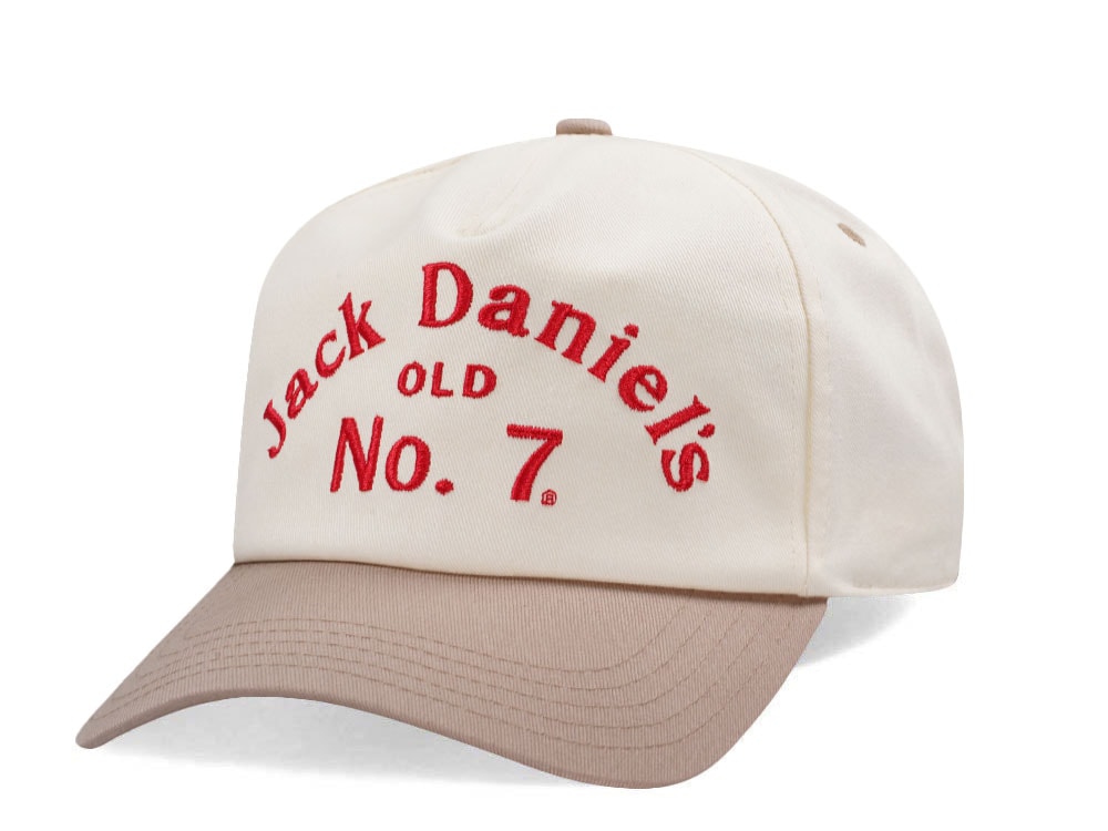 American Needle Jack Daniels Roscoe Ivory Snapback Hat