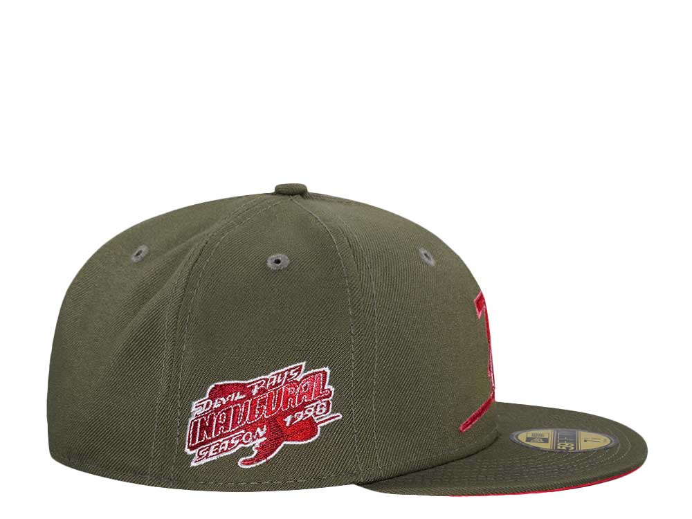 New Era Tampa Bay Rays Devil Inaugural Season 1998 Olive Lava Two Tone Edition 59Fifty Fitted Hat