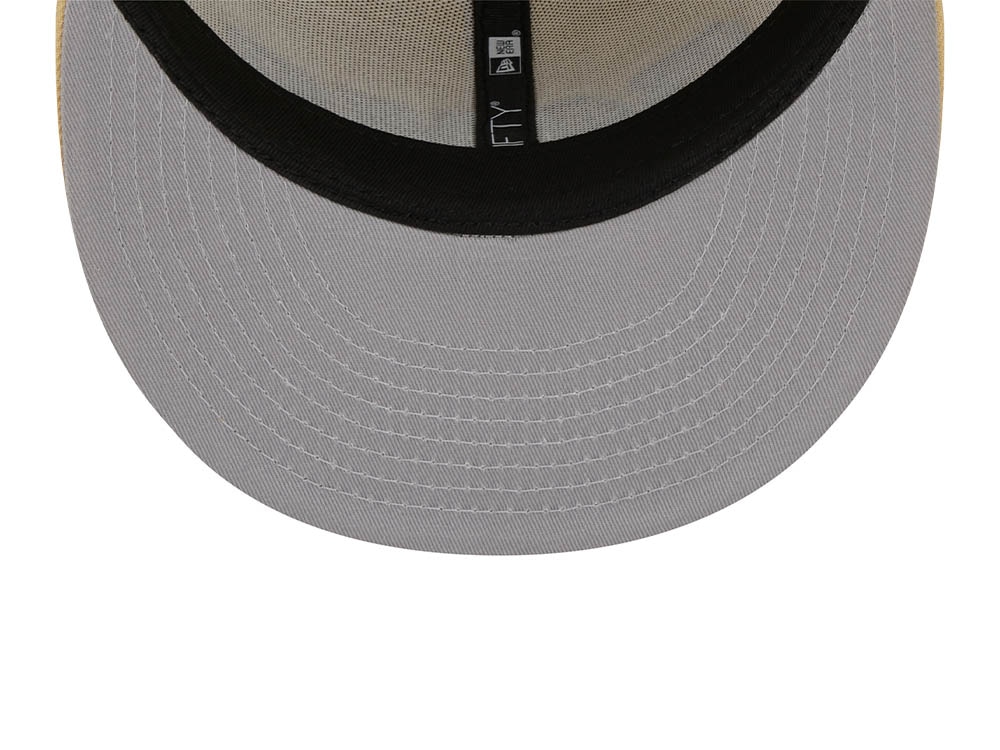 New Era Los Angeles Rams Pro Bowl Honolulu 1987 Raffia Front Vegas Gold Edition 59Fifty Fitted Hat