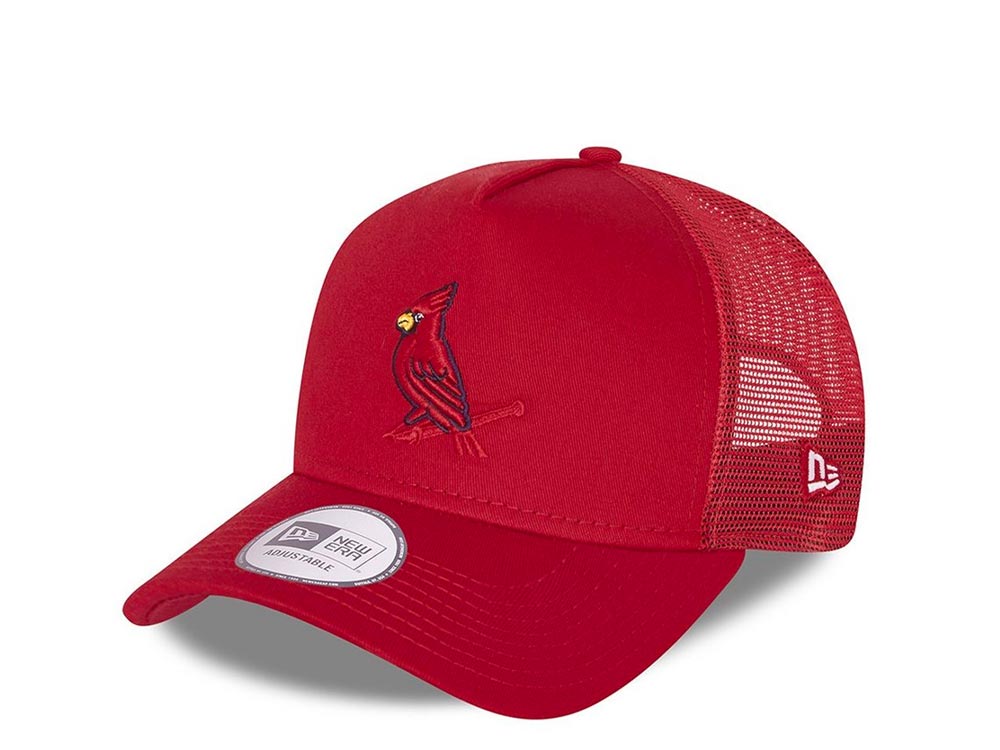 New Era St. Louis Cardinals Elemental Red A Frame Trucker Snapback Hat