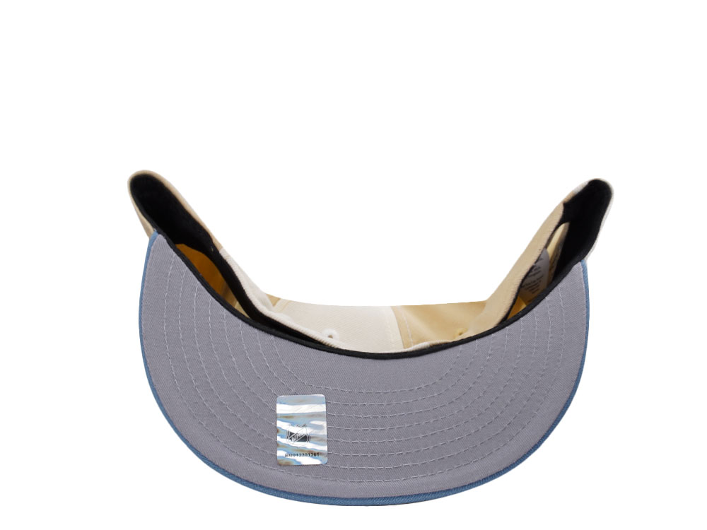 New Era San Jose Sharks 20th Anniversary Pinwheel Beige Two Tone Edition 59Fifty Fitted Hat