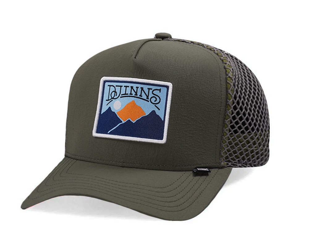Djinns HFT Olive Big Net Mountain Trucker Snapback Hat