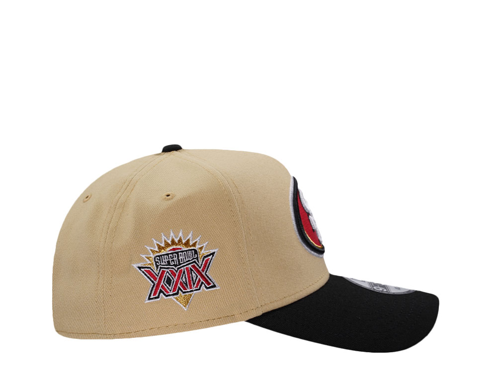 New Era San Francisco 49ers Super Bowl XXIX Gold Two Tone Edition 9Forty A Frame Snapback Hat