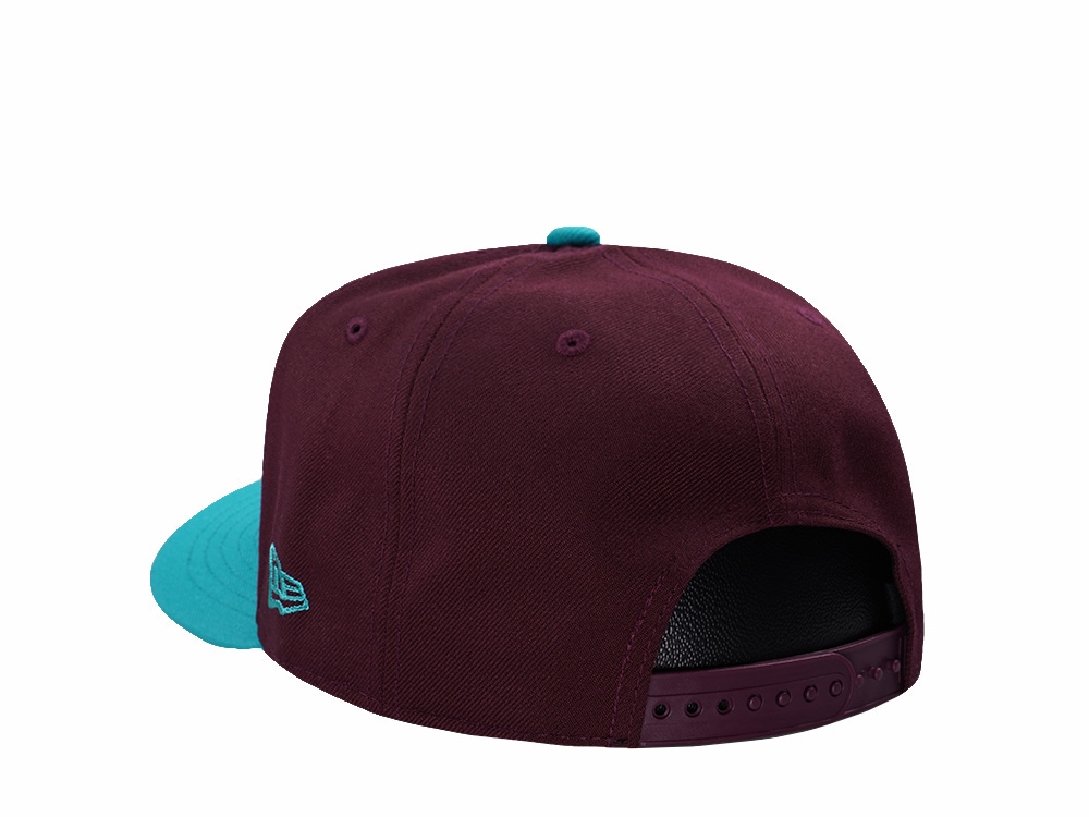 New Era Anaheim Ducks 30th Anniversary Maroon Two Tone Edition 9Fifty A Frame Snapback Hat