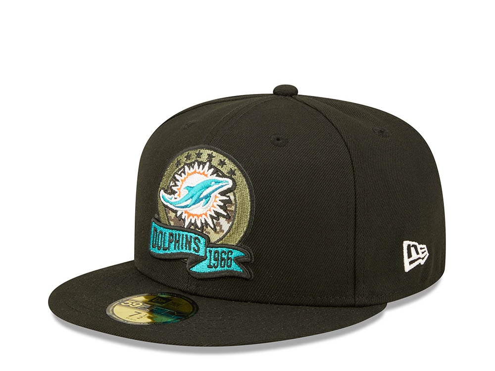 New Era Miami Dolphins Salute to Service 2022 Fitted 59Fifty Hat