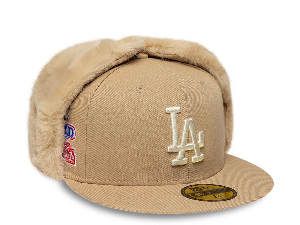 New Era Los Angeles Dodgers World Series 1981 Camel Prime Edition 59Fifty Dogear Fitted Hat