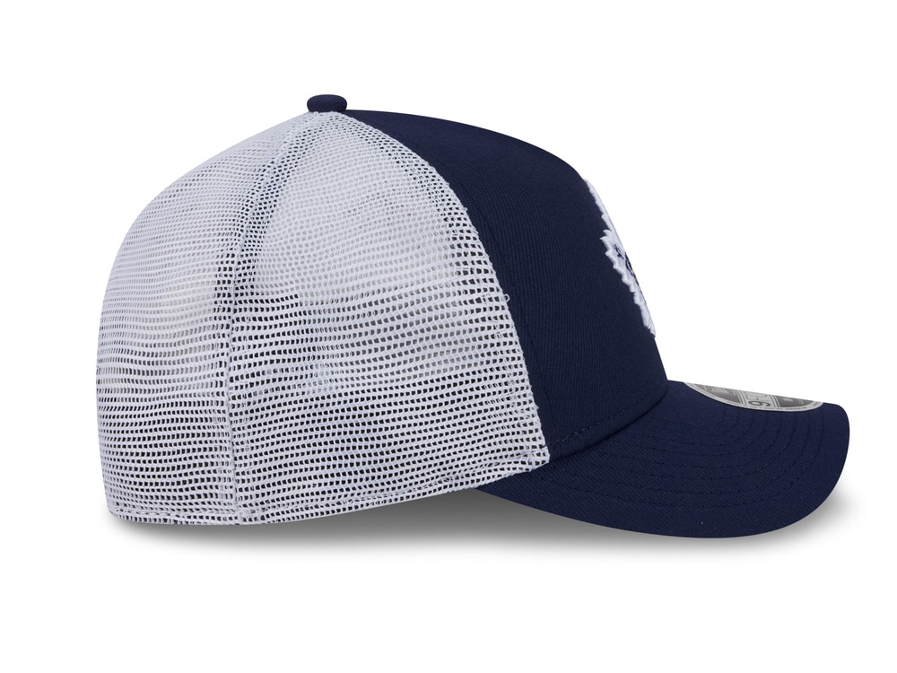 New Era Toronto Maple Leafs Official Team Color Edition 9Forty M Crown A Frame Trucker Snapback Hat