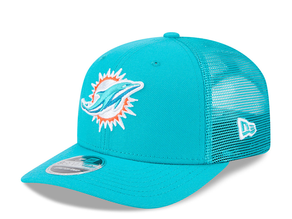 New Era Miami Dolphins Teal Classic Edition 9Seventy Trucker Snapback Hat