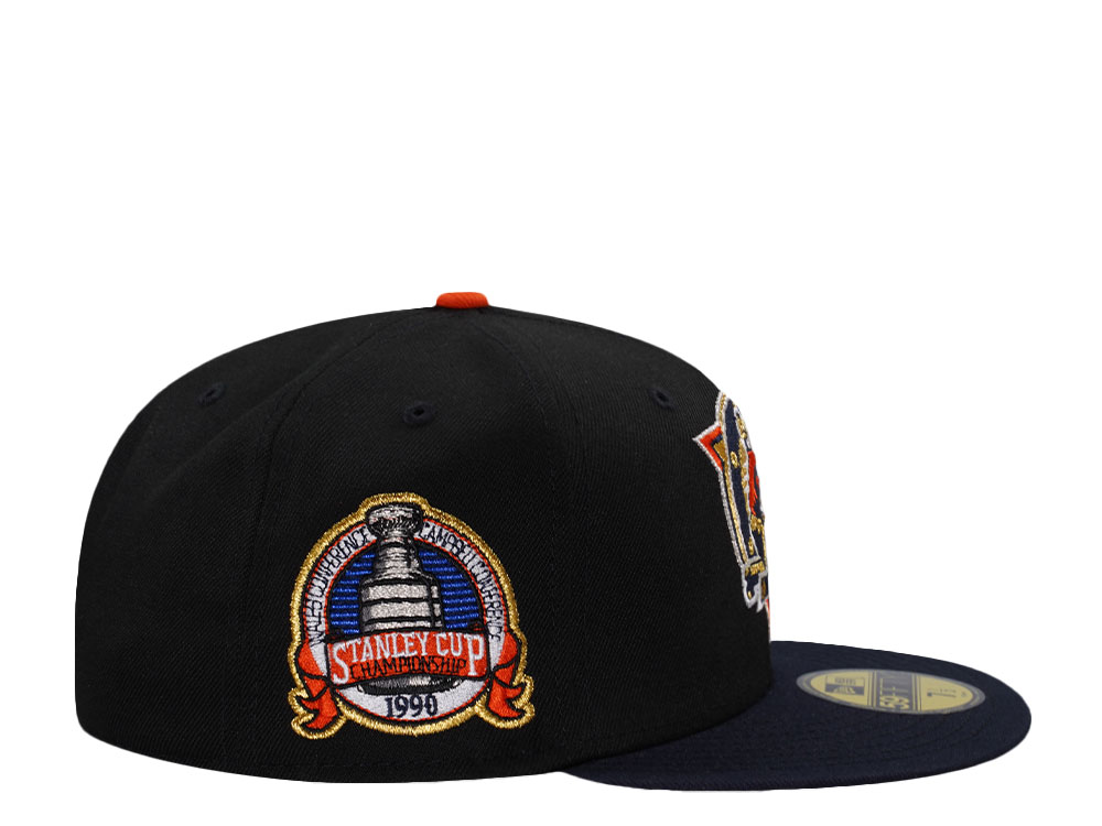 New Era Edmonton Oilers Stanley Cup Champions 1990 Black Two Tone Edition 59Fifty Fitted Hat