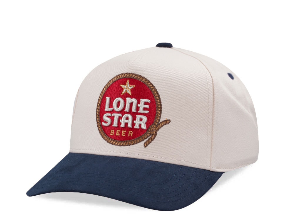 American Needle Lone Star Beer Ivory Wrangler Edition Snapback Hat