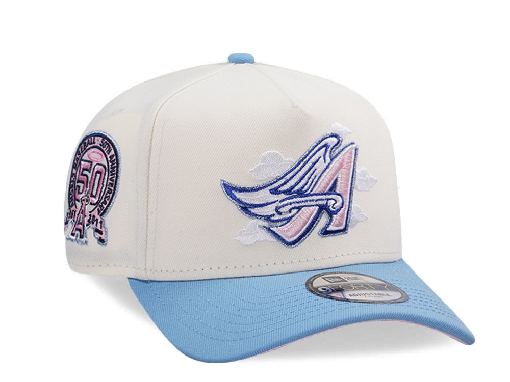 New Era Anaheim Angels 50th Anniversary Clouds Chrome Two Tone Edition 9Forty A Frame Snapback Hat