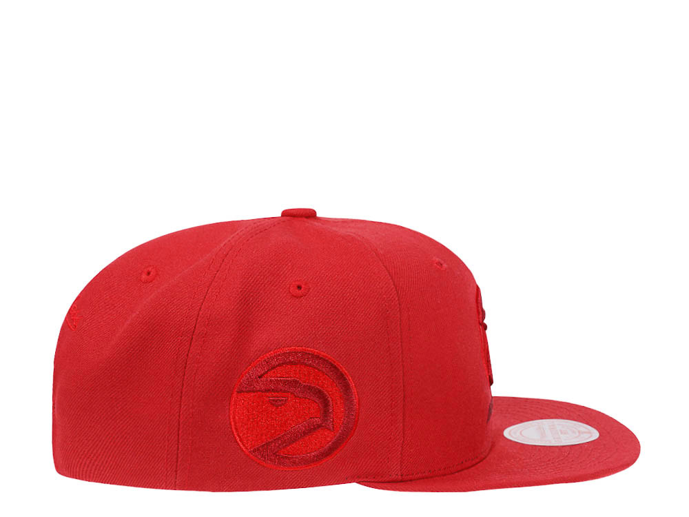 Mitchell & Ness Atlanta Hawks Red Hardwood Classic Snapback Hat