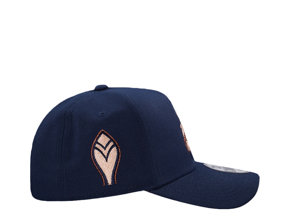 New Era Atlanta Braves Cooperstown Classic Ocean Blue Prime Edition 9Forty A Frame Snapback Hat