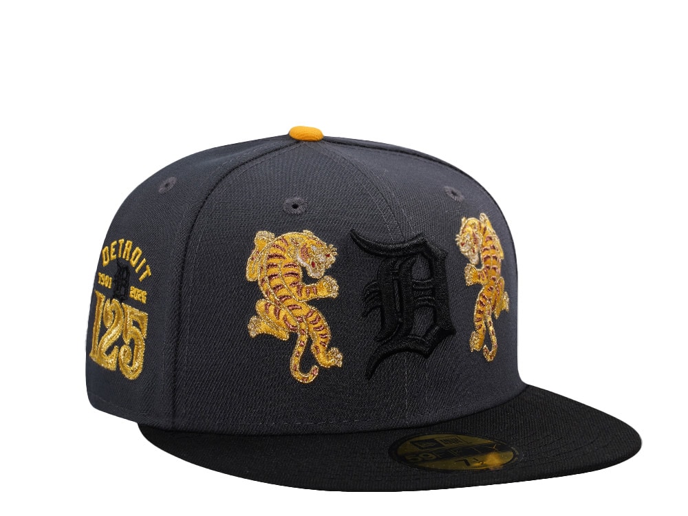 New Era Detroit Tigers 125th Anniversary Tiger Gray Two Tone Edition 59Fifty Fitted Hat