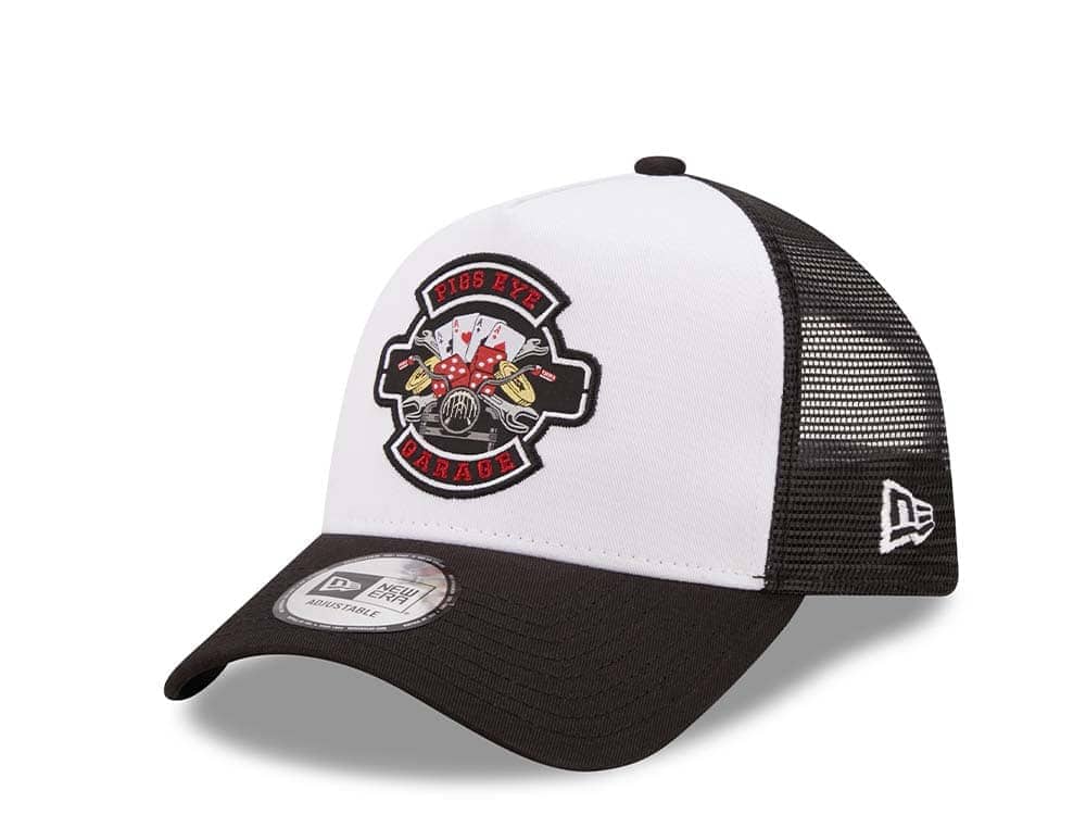 New Era Pigs Eye Garage A Frame Trucker Snapback Hat