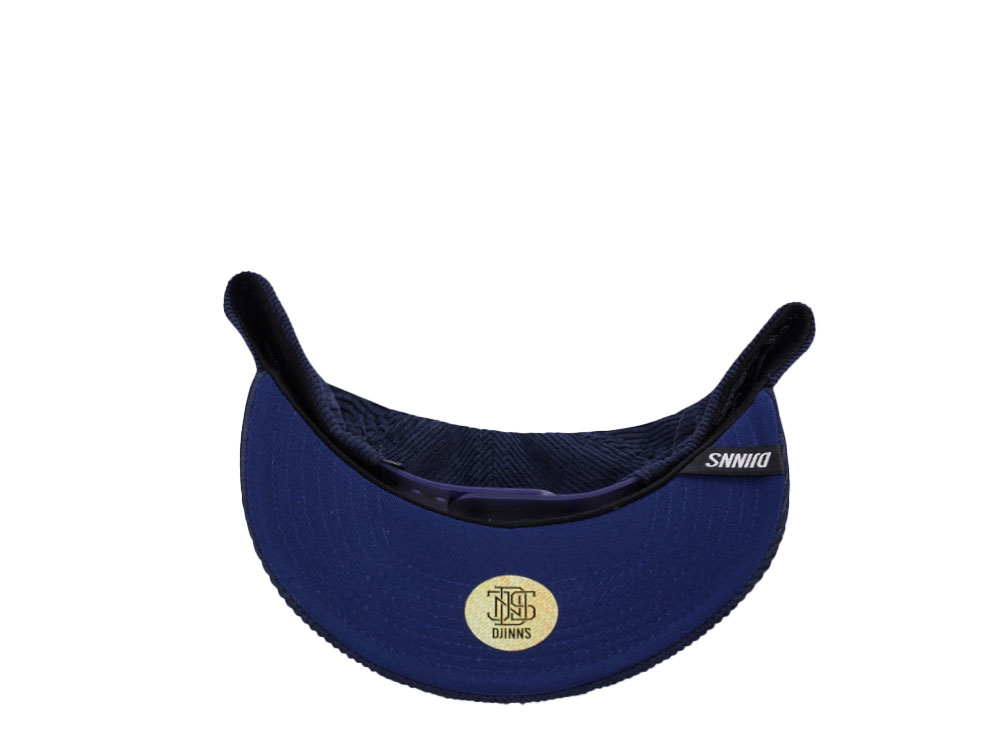 Djinns Cord Mountains Navy 6 Panel Truefit Snapback Hat