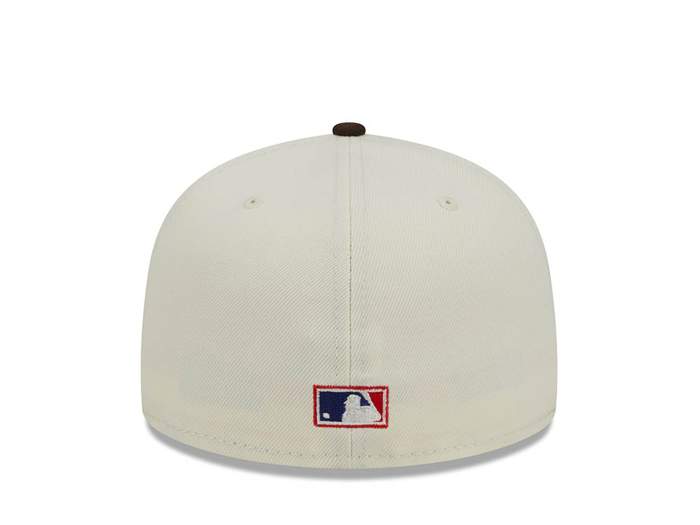New Era San Diego Padres White Retro Script 50th Anniversary Throwback Edition 59Fifty Fitted Hat