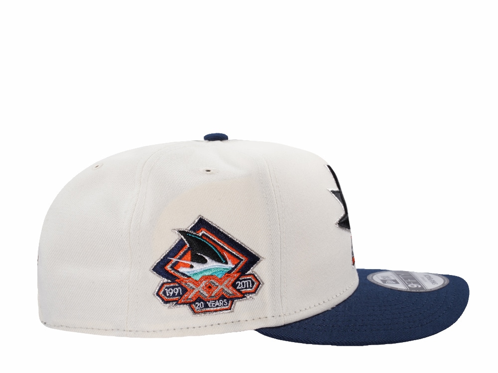 New Era San Jose Sharks 20th Anniversary Chrome Two Tone Edition 9Fifty A Frame Snapback Hat
