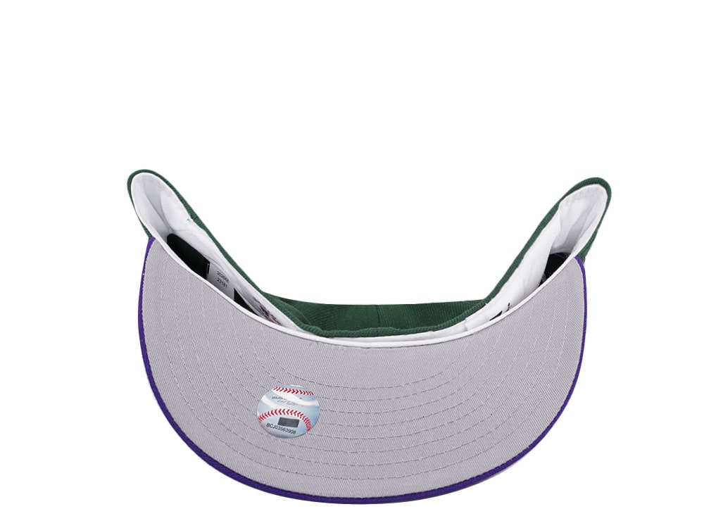 New Era Tampa Bay Rays 25th Anniversary Purple Green Two Tone Edition 59Fifty Fitted Hat