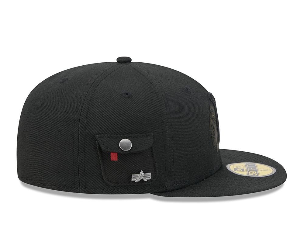 New Era Alpha Industries Chicago Blackhawks Navy Prime Edition 59Fifty Fitted Hat