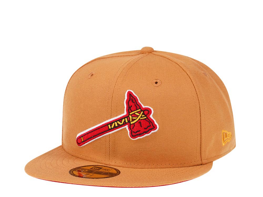 New Era Atlanta Braves Panama Tan Prime Edition 59Fifty Fitted Hat