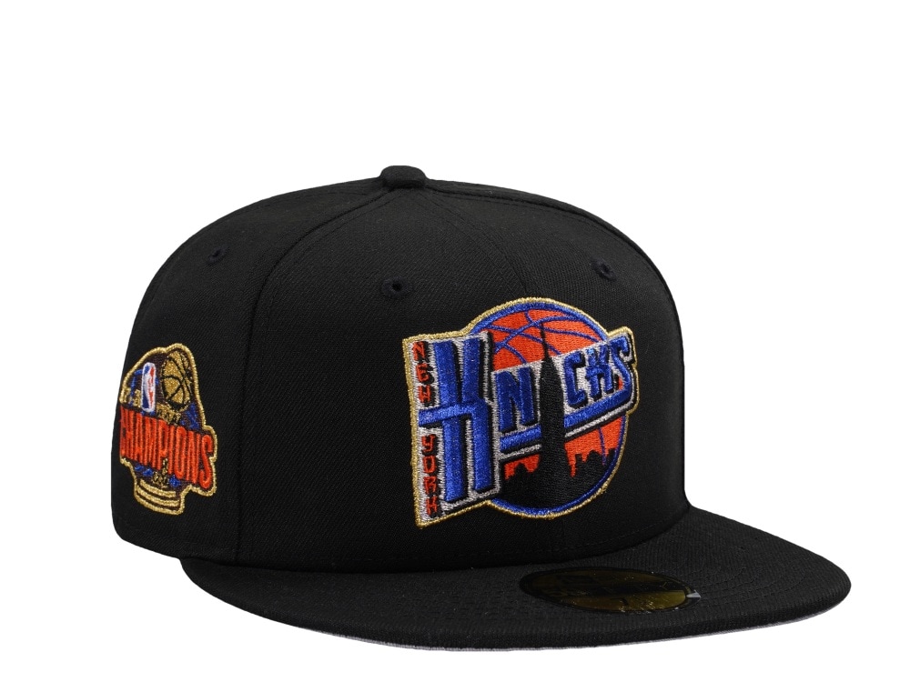 New Era New York Knicks NBA Finals Champions 2026 Black Prime Edition 59Fifty Fitted Hat