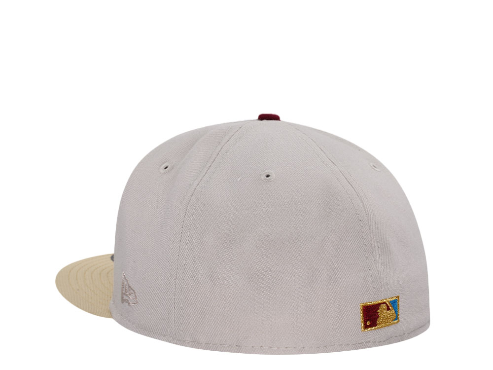 New Era Philadelphia Phillies World Series 1980 Sneaky Stone Gold Two Tone Edition 59Fifty Fitted Hat