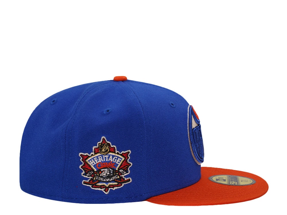 New Era Edmonton Oilers Heritage Classic 2016 Blue Two Tone Edition 59Fifty Fitted Hat