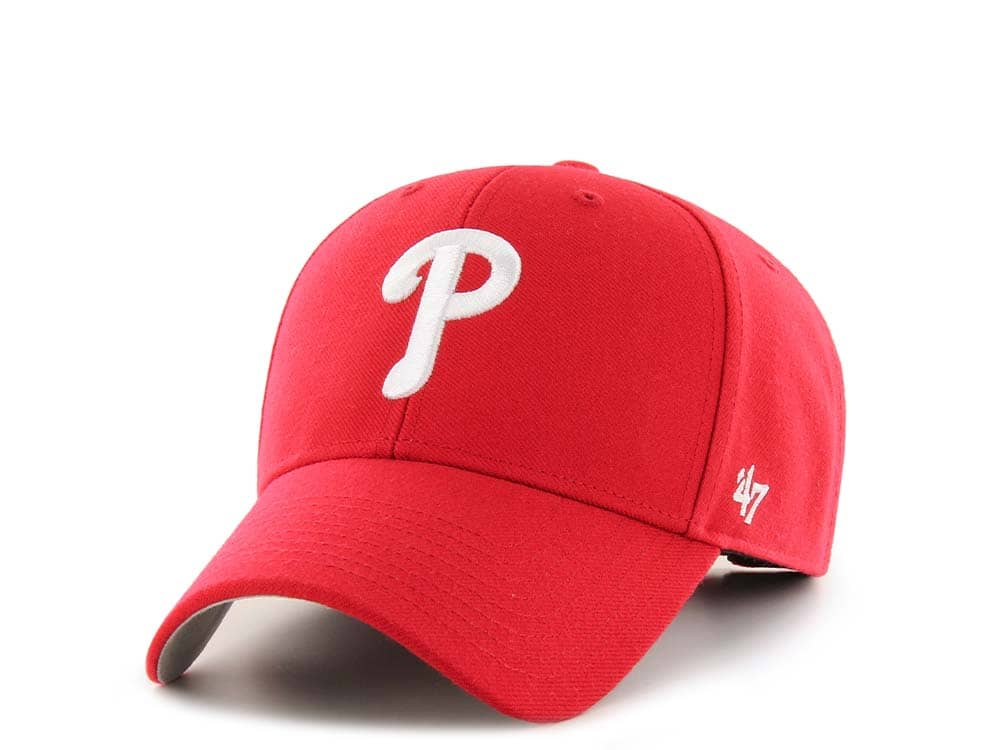 47Brand Philadelphia Phillies Classic Red Strapback Hat