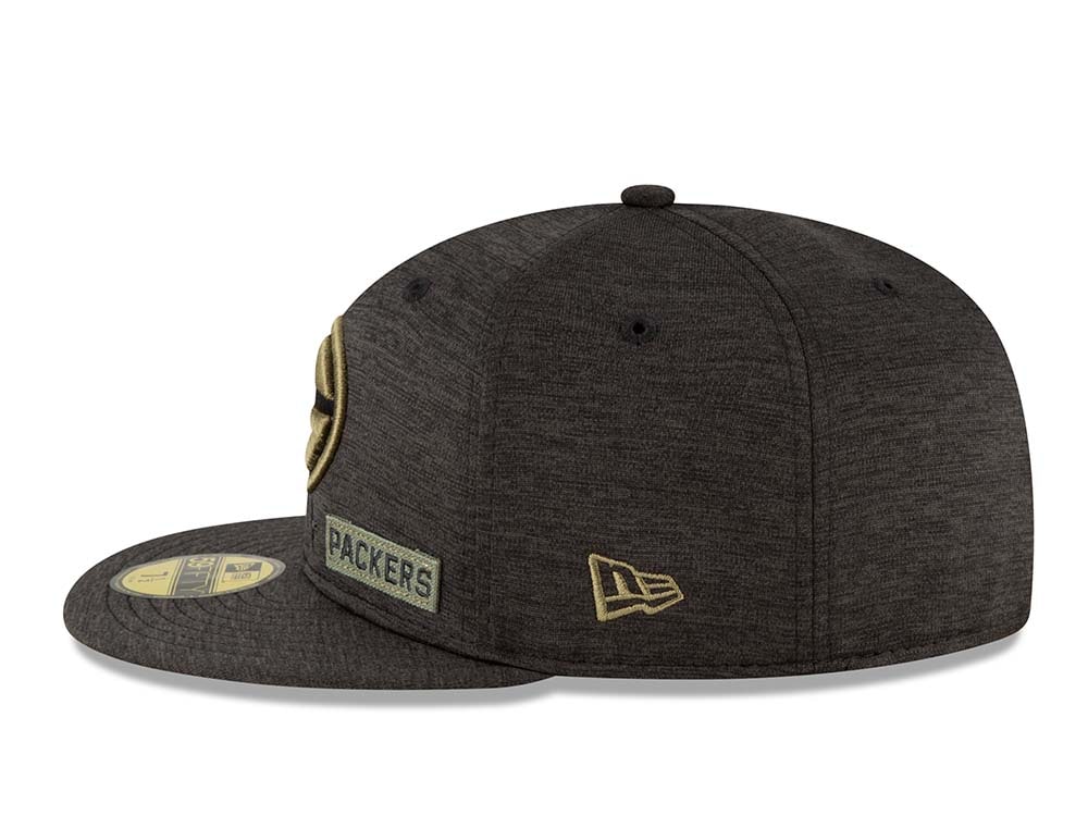 New Era Green Bay Packers Salute to Service 2020 Fitted 59Fifty Hat