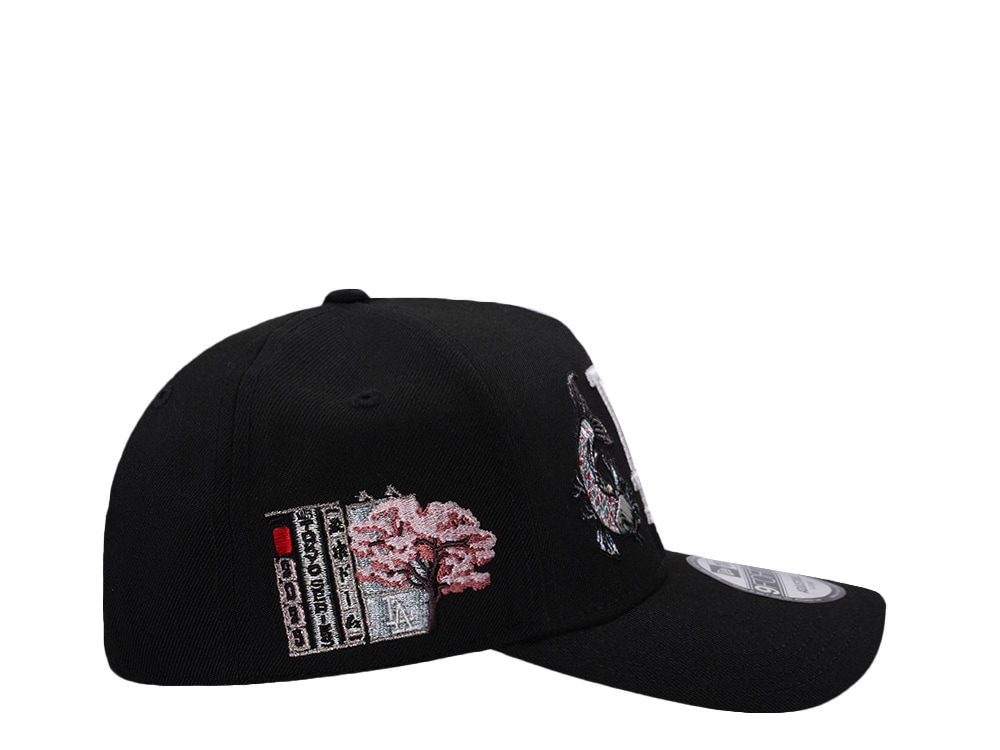 New Era Los Angeles Dodgers Tokyo Series Koi Black Prime Edition 9Forty A Frame Snapback Hat