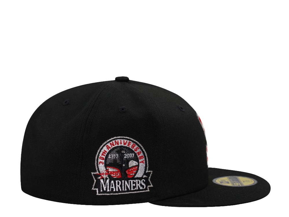 New Era Seattle Mariners 30th Anniversary Black Prime Edition 59Fifty Fitted Hat