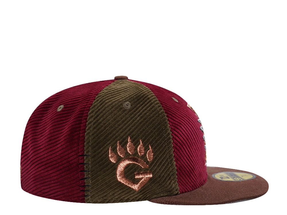 New Era Fresno Grizzlies Metallic Corduroy Pinwheel Horror Edition 59Fifty Fitted Hat