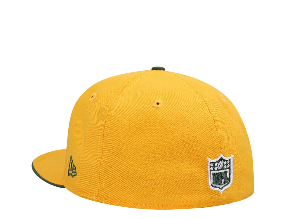 New Era Green Bay Packers Yellow Olive Edition 59Fifty Fitted Hat