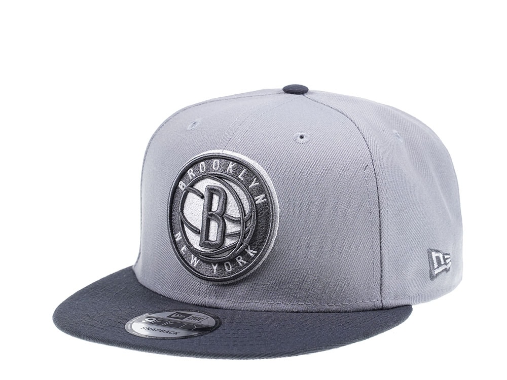New Era Brooklyn Nets Graphite Heather Edition 9Fifty Snapback Hat