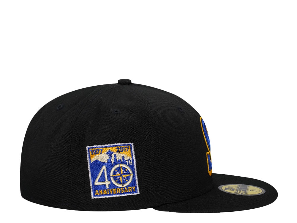 New Era Seattle Mariners 40th Anniversary Classic Black Edition