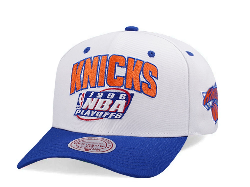 Mitchell & Ness New York Knicks NBA Playoffs 1996 Chrome Two Tone Editon Pro Crown Fit Snapback Hat
