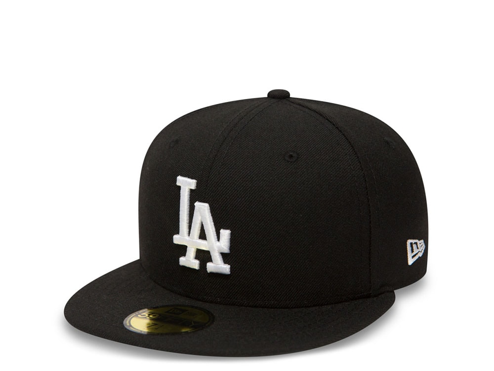 New Era Los Angeles Dodgers Plain Black Prime Edition 59Fifty Fitted Hat