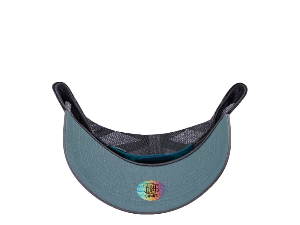 Djinns Live Slow Die Old Sloth Coastal Trucker Snapback Hat
