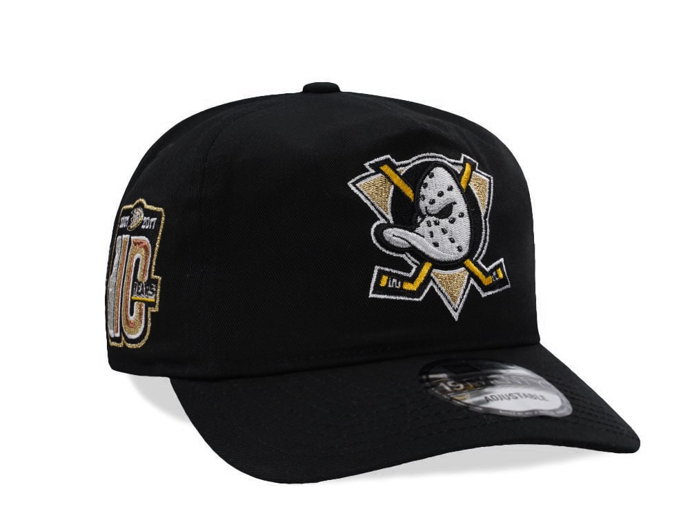 New Era Anaheim Ducks 10th Anniversary Black Prime Edition 19Twenty Snapback Hat