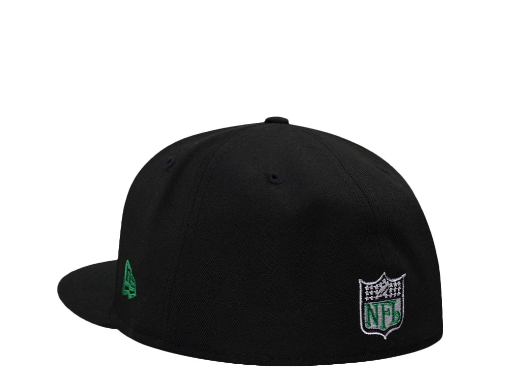 New Era Philadelphia Eagles GO EAGLES Black Throwback Edition 59Fifty Fitted Hat