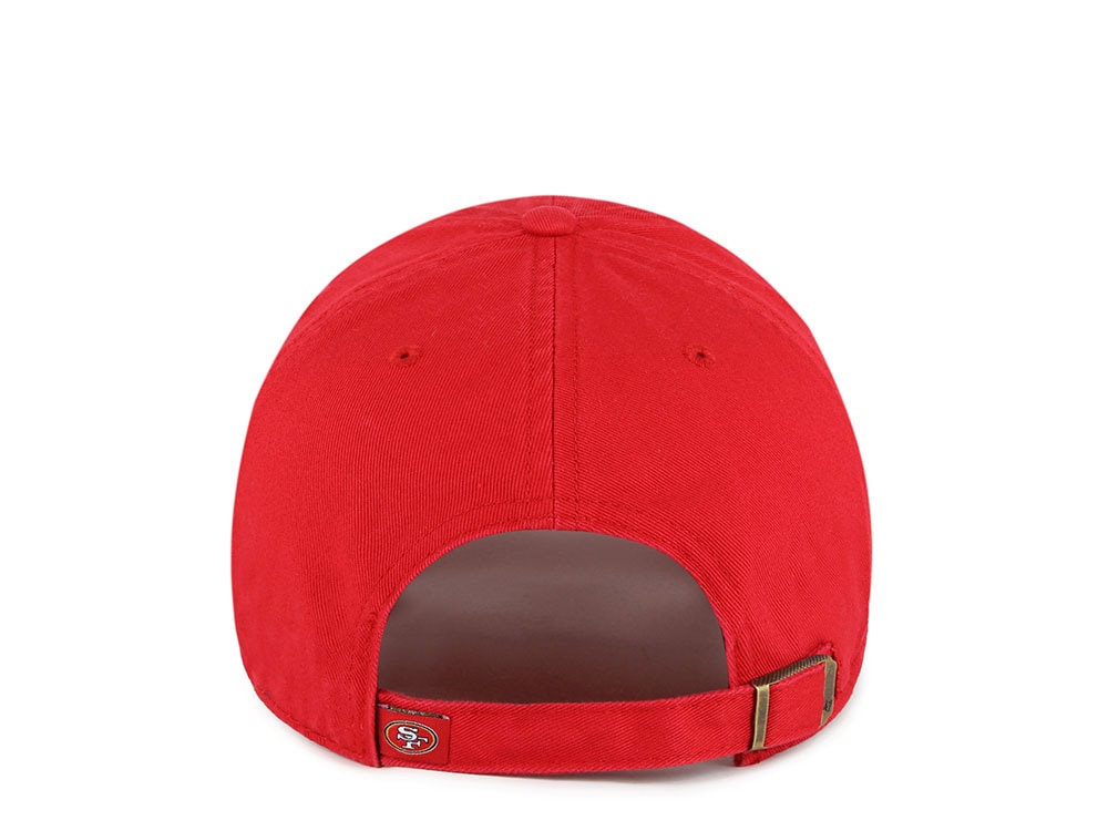 47Brand San Francisco 49ers Red Classic Edition Clean Up Strapback Hat