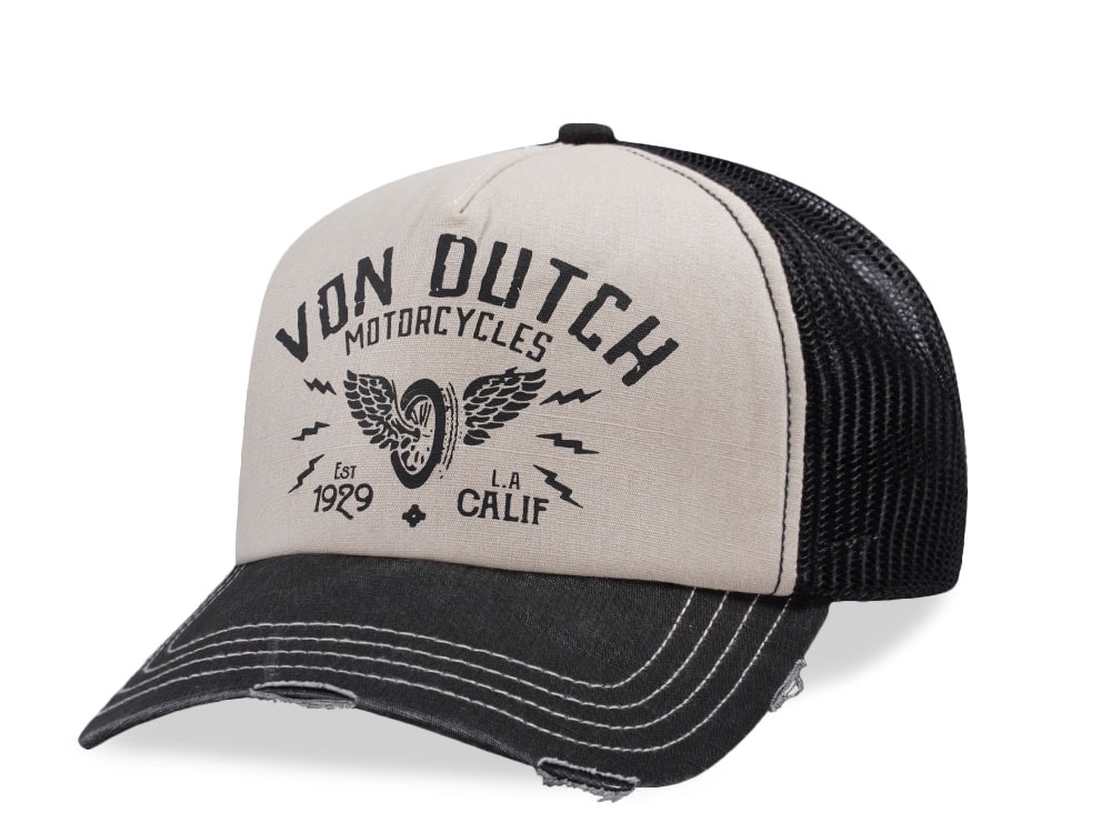 Von Dutch Motorcycles  Two tone Edition Trucker Snapback Hat