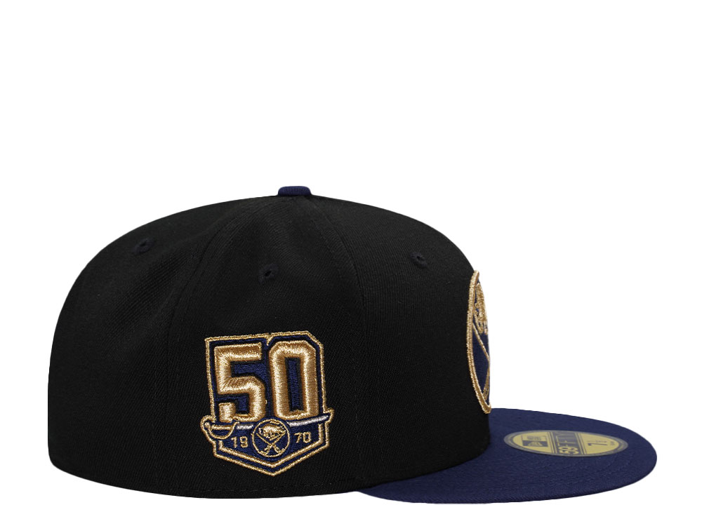 New Era Buffalo Sabres 50th Anniversary Black Two Tone Edition 59Fifty Fitted Hat