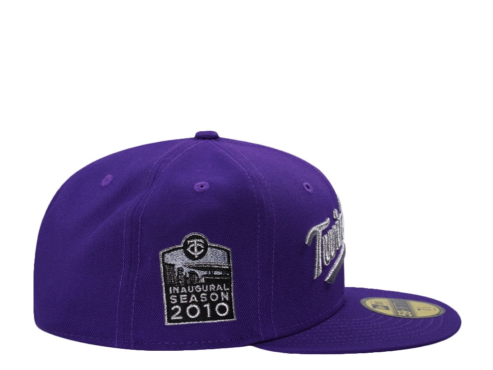New Era Minnesota Twins Inaugural Season 2010 Purple Prime Edition 59Fifty Fitted Hat