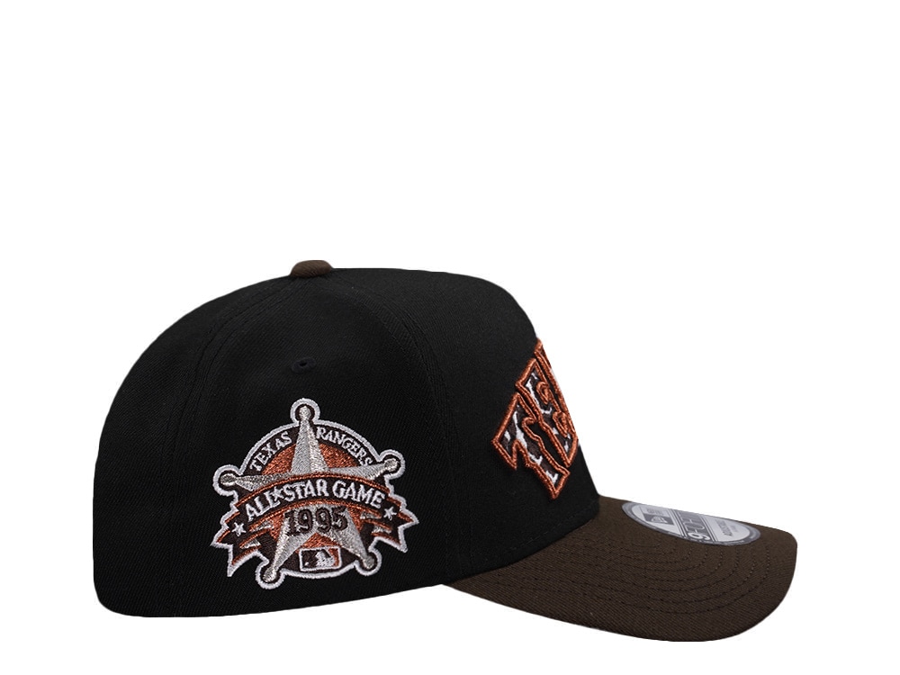 New Era Texas Rangers All Star Game 1995 Black Two Tone Edition 9Forty A Frame Snapback Hat