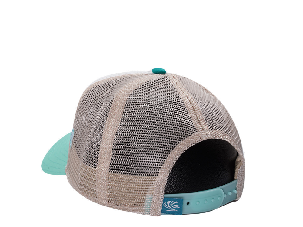Djinns HFT Filthy Flamingo Surf Gang White Coastal Edition Trucker Snapback Hat