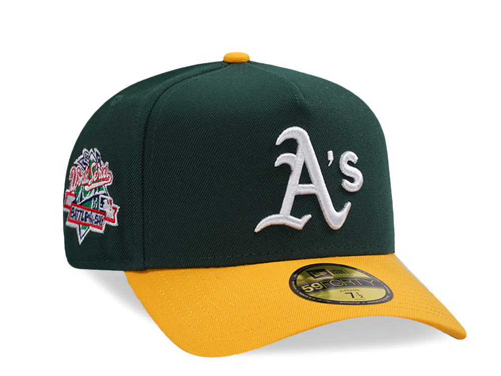 New Era Oakland Athletics World Series 1989 Dark Green Two Tone Edition 59Forty A Frame Fitted Hat