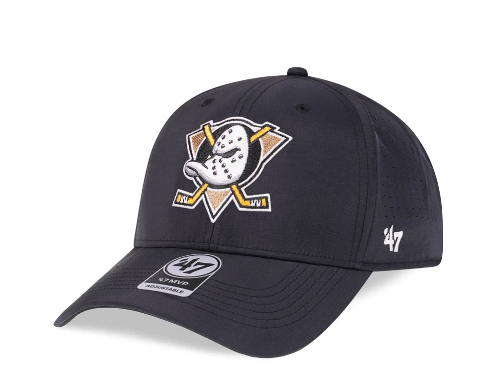 47Brand Anaheim Ducks Black Back Line Nylon Strapback Hat