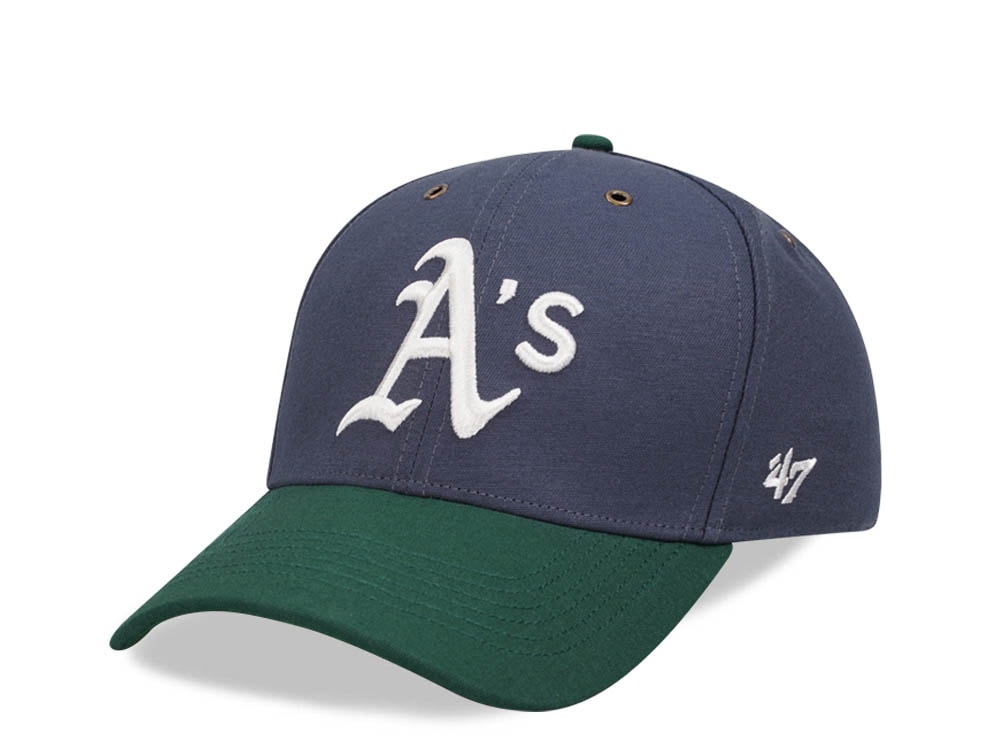 47Brand Oakland Athletics Vintage Navy Campus MVP Strapback Hat